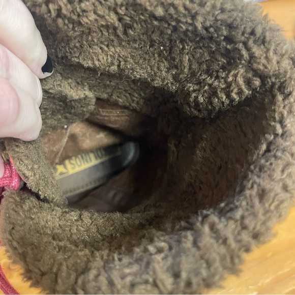 Pikolinos women’s burgundy leather wedge boots size 9 / 40 fold over top - Picture 8 of 10